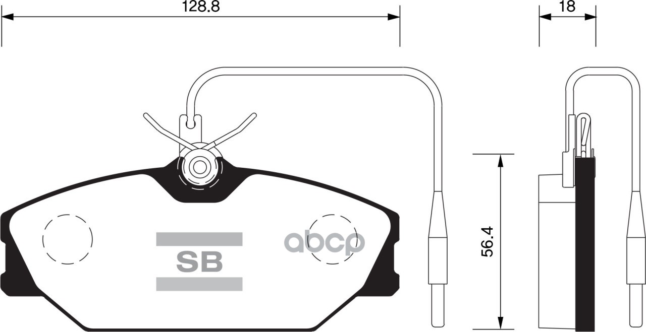 Колодки передние SANGSIN BRAKE SP1483